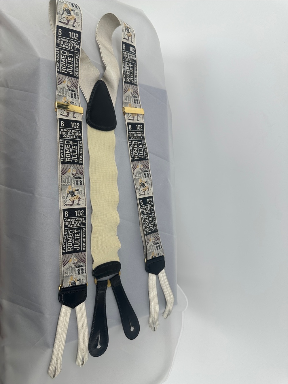 Trafalgar Romeo Juliet Shakespeare Limited Edition Button Fitting Suspenders